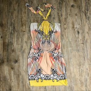 Halter multi color Dress